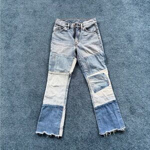 Levi Patchwork Denim Jeans